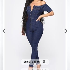 Denim Fashion Nova jumpsuit